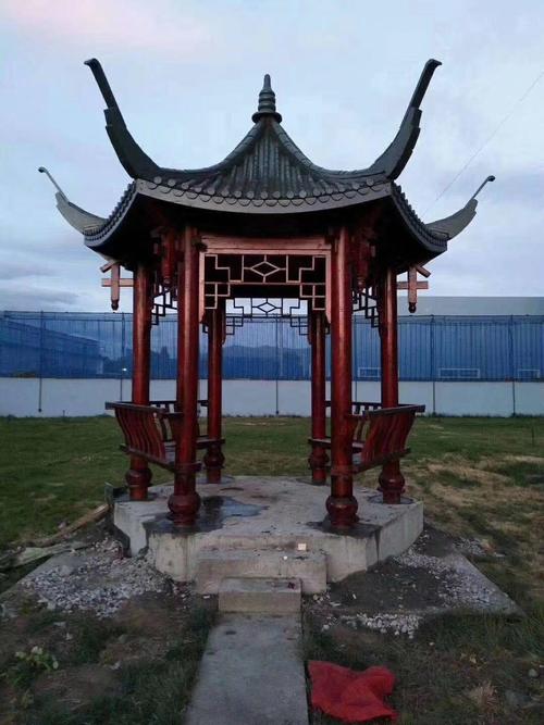 园林景观凉亭防腐木长廊工程公司